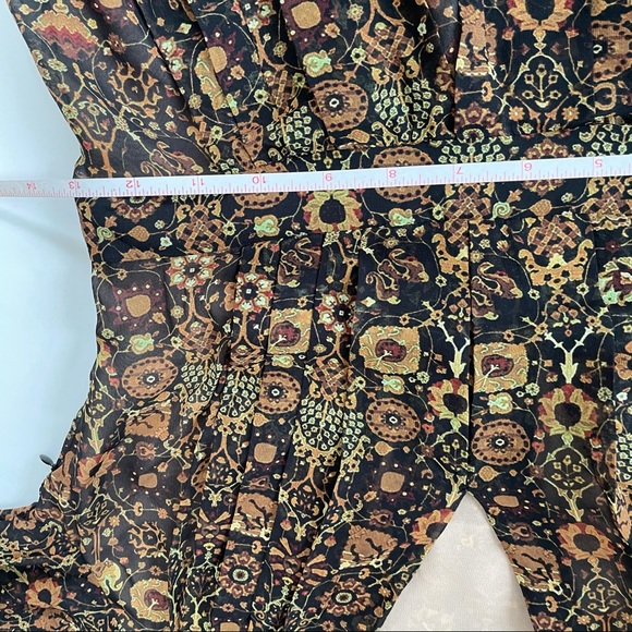 Ronny Kobo Brown Tan Black, Long Sleeve Maxi Dress - Picture 12 of 16